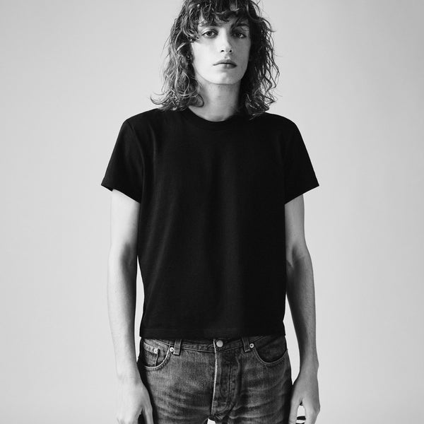 T102 Little T Shirt - Black, FM 669, Made in NYC